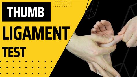 thumb ligament tear test|radial collateral ligament thumb test.